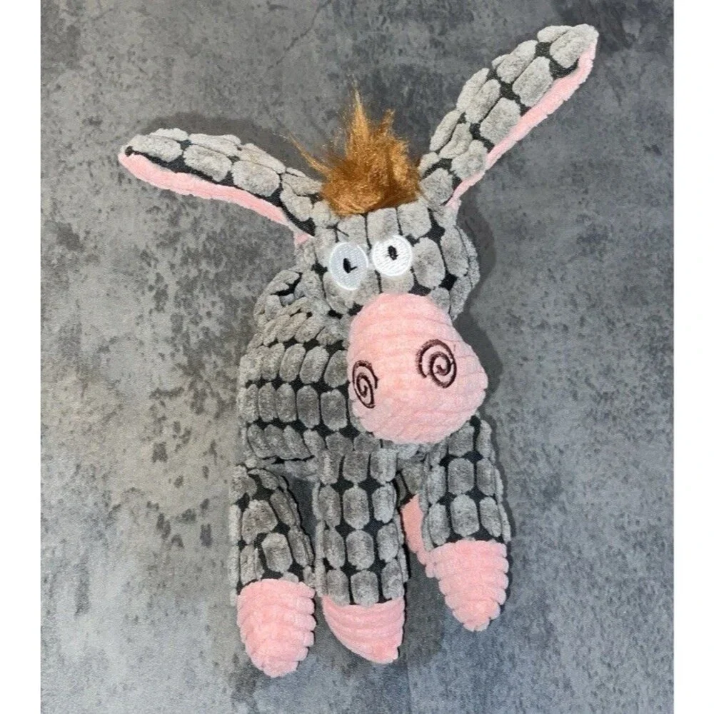 Dog Chew toy Donkey - squeaker- rope- teeth cleaning